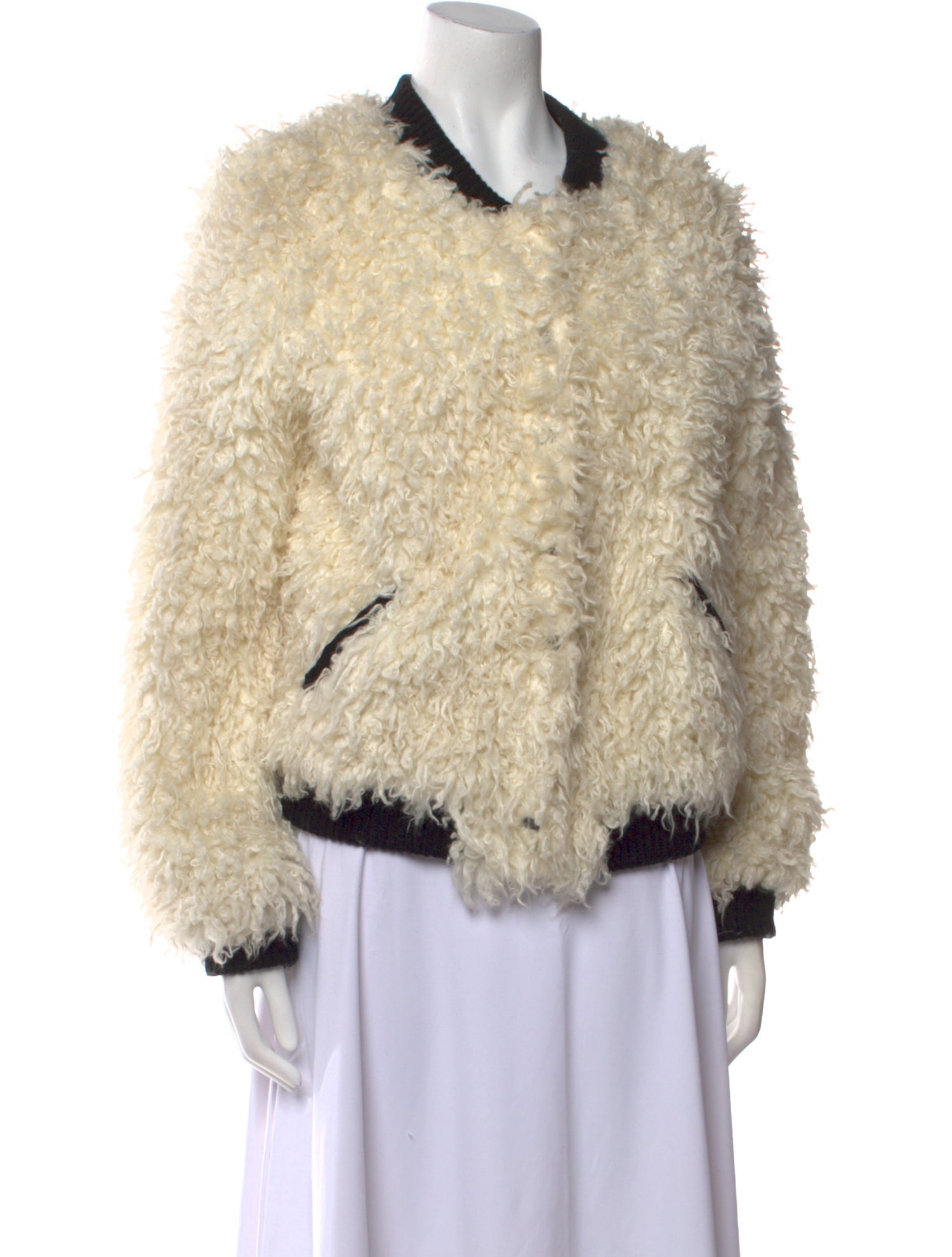 ZAC Zac Posen Faux Fur Jacket