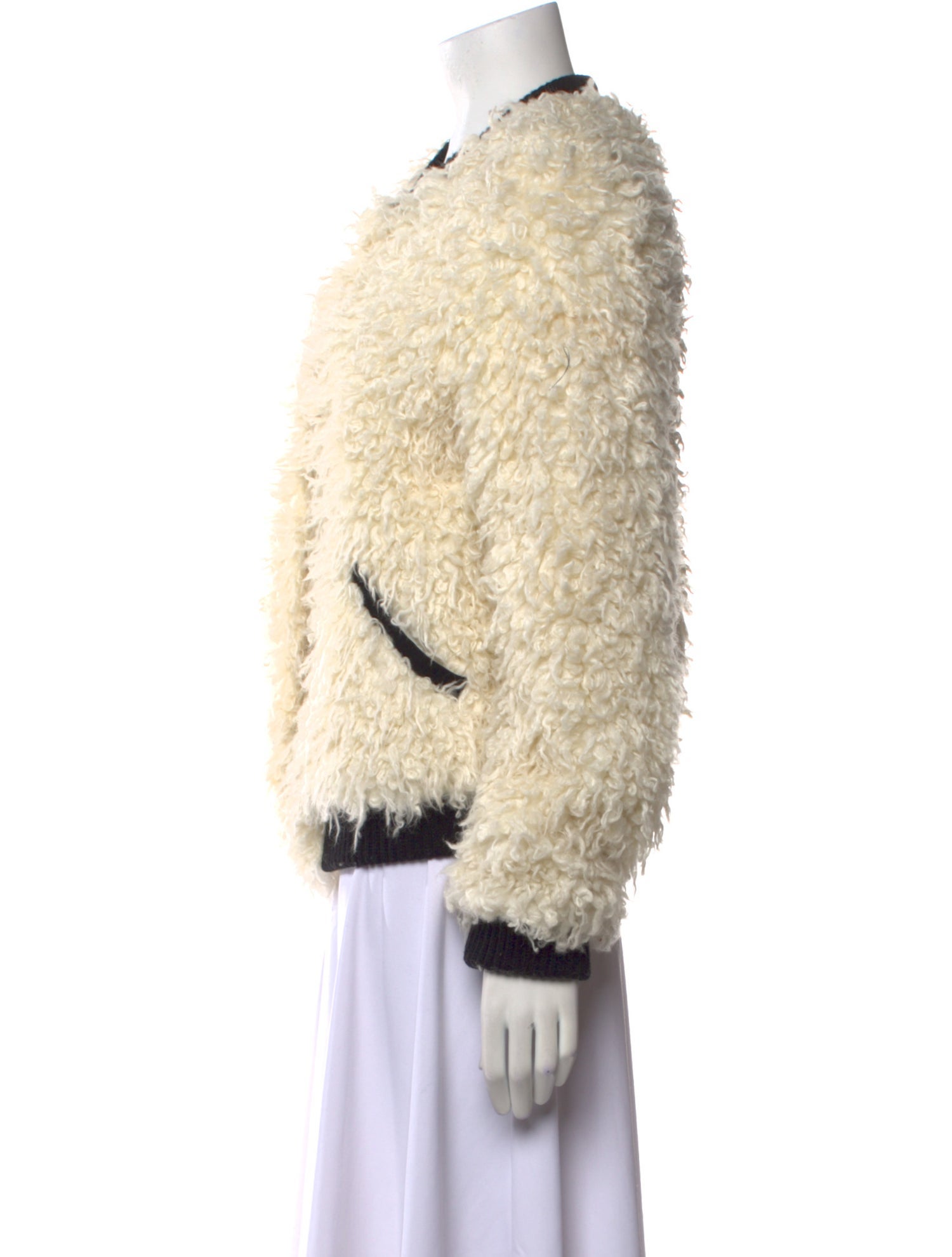 ZAC Zac Posen Faux Fur Jacket