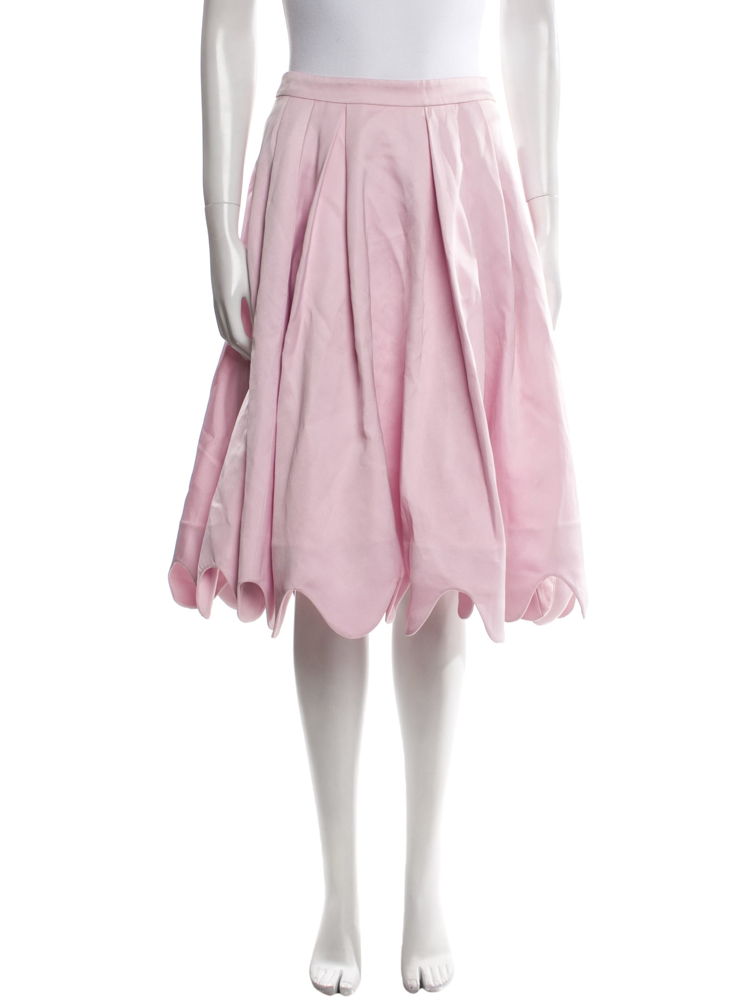 ZAC Zac Posen Pleated Accents Knee-Length Skirt