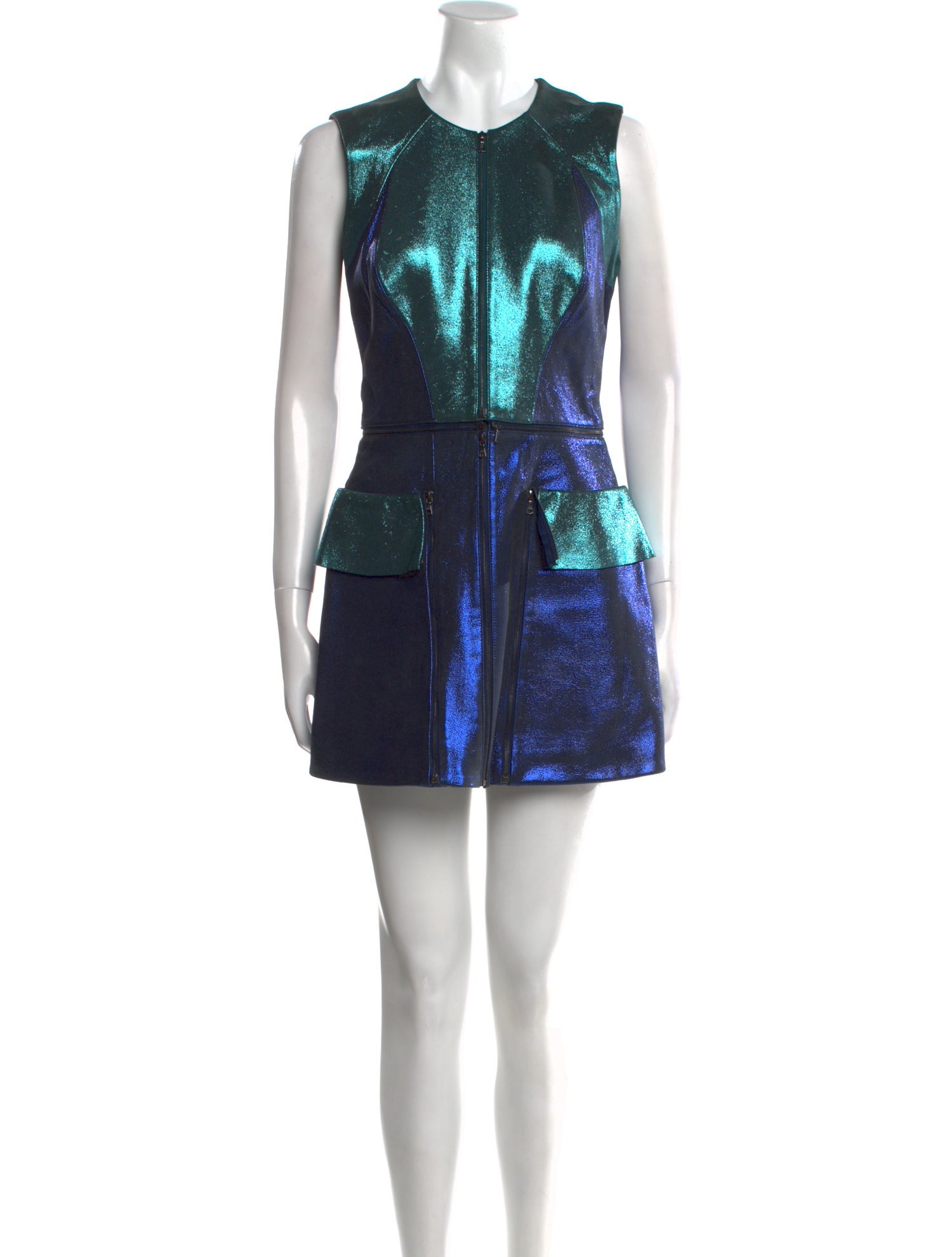 ZAC Zac Posen Crew Neck Mini Dress