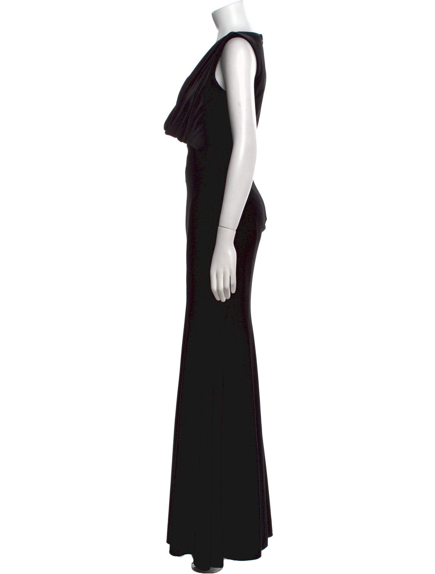ZAC Zac Posen V-Neck Long Dress