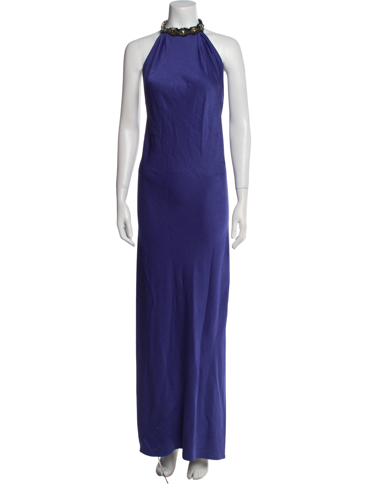 ZAC Zac Posen Mock Neck Long Dress