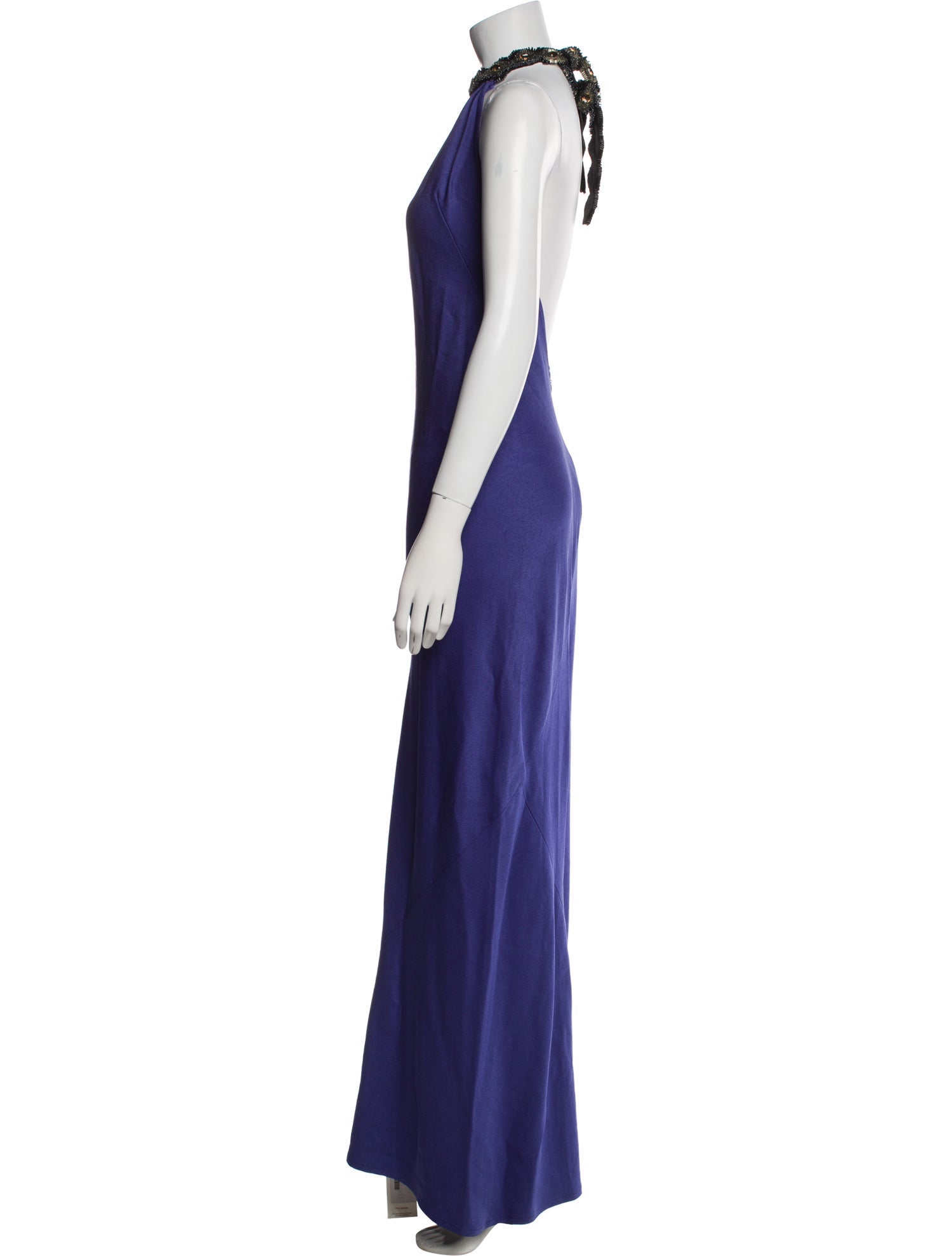ZAC Zac Posen Mock Neck Long Dress