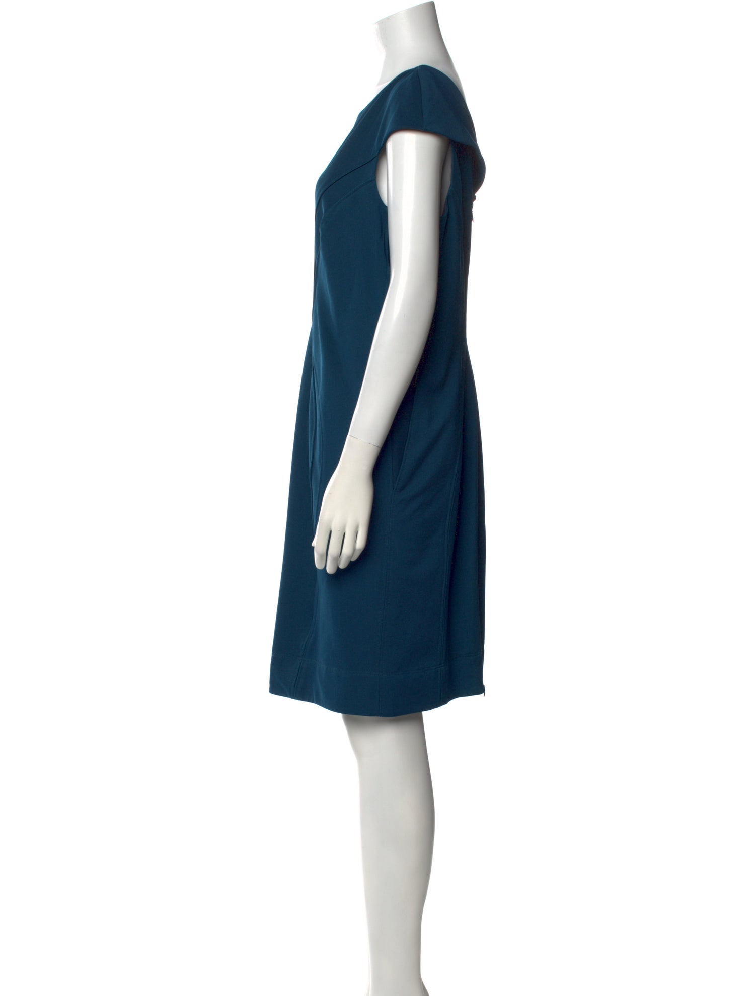 ZAC Zac Posen Bateau Neckline Mini Dress