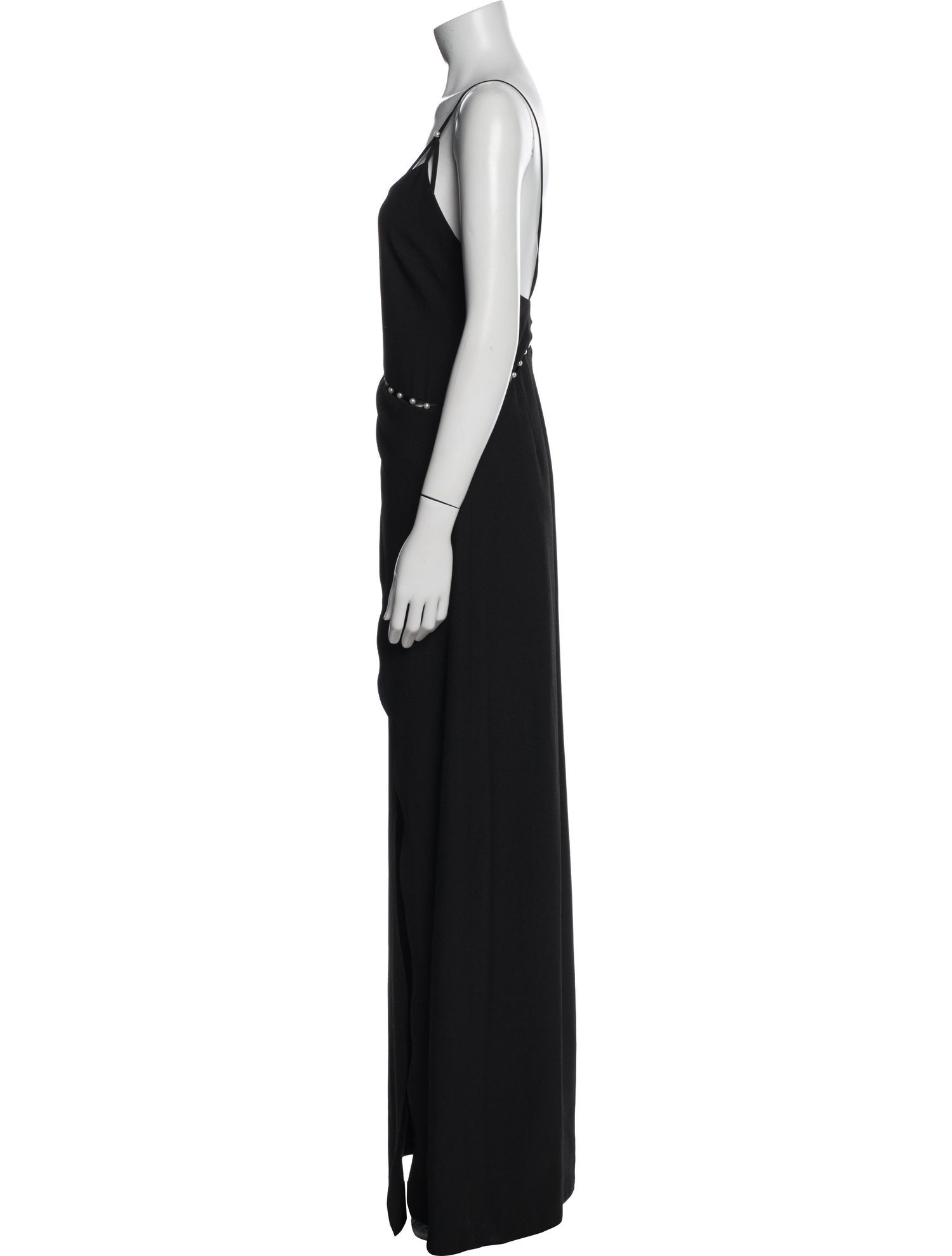 ZAC Zac Posen Scoop Neck Long Dress