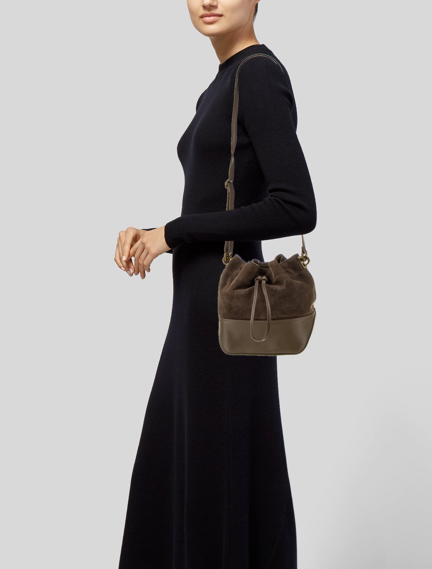 ZAC Zac Posen Leather Bucket Bag