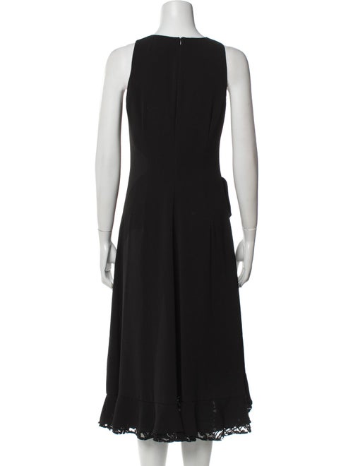 ZAC Zac Posen Crew Neck Midi Length Dress