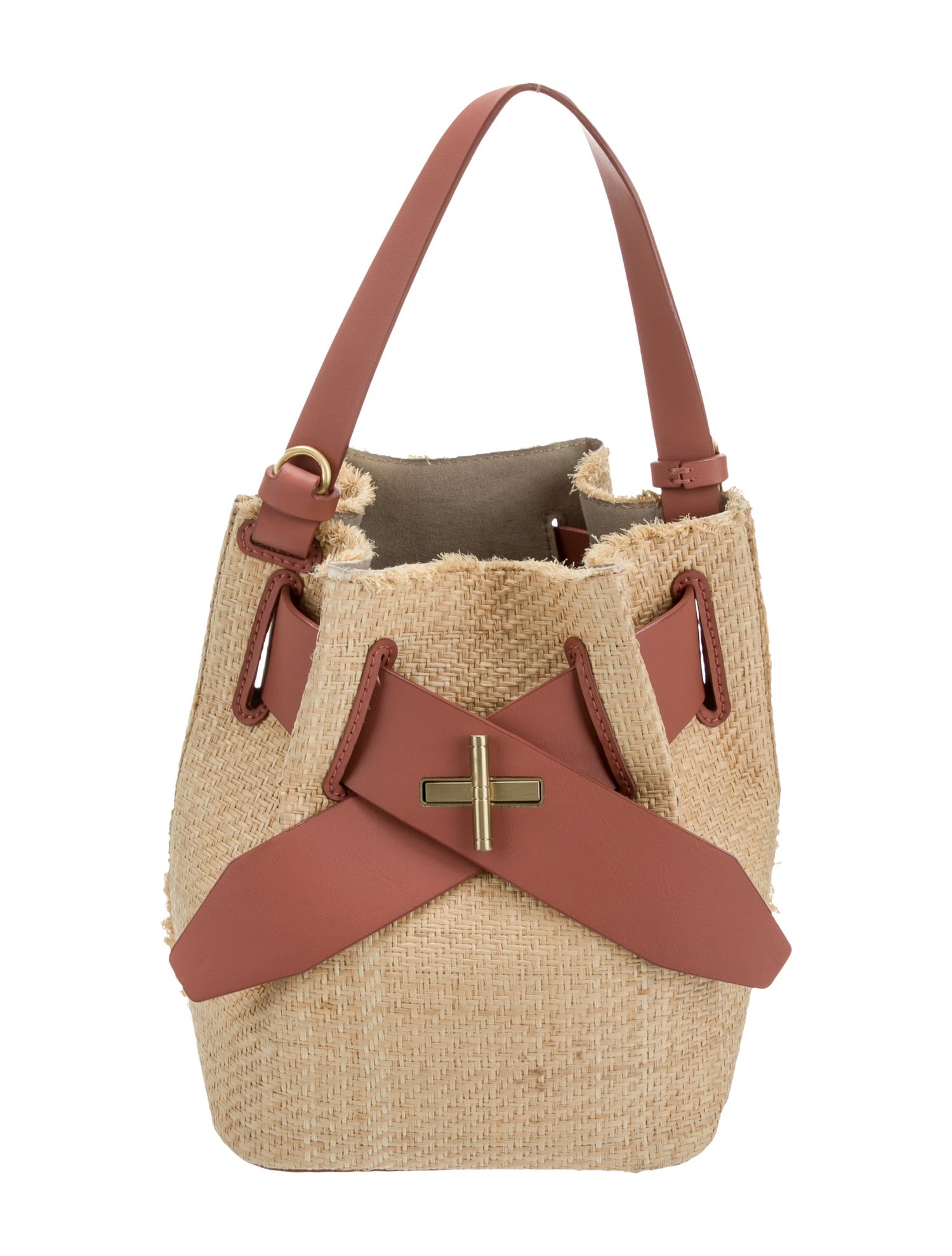 ZAC Zac Posen Raffia Top Handle Bag