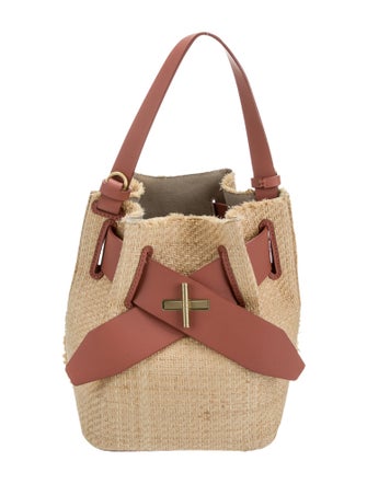 ZAC Zac Posen Raffia Top Handle Bag