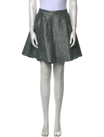 ZAC Zac Posen Pleated Accents Mini Skirt