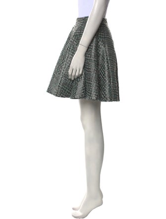 ZAC Zac Posen Pleated Accents Mini Skirt