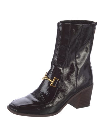 ZAC Zac Posen Patent Leather Western Boots