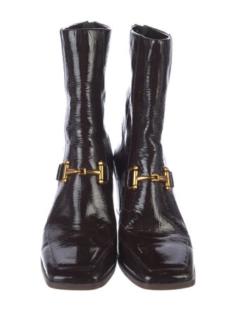 ZAC Zac Posen Patent Leather Western Boots