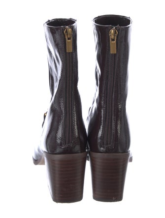 ZAC Zac Posen Patent Leather Western Boots