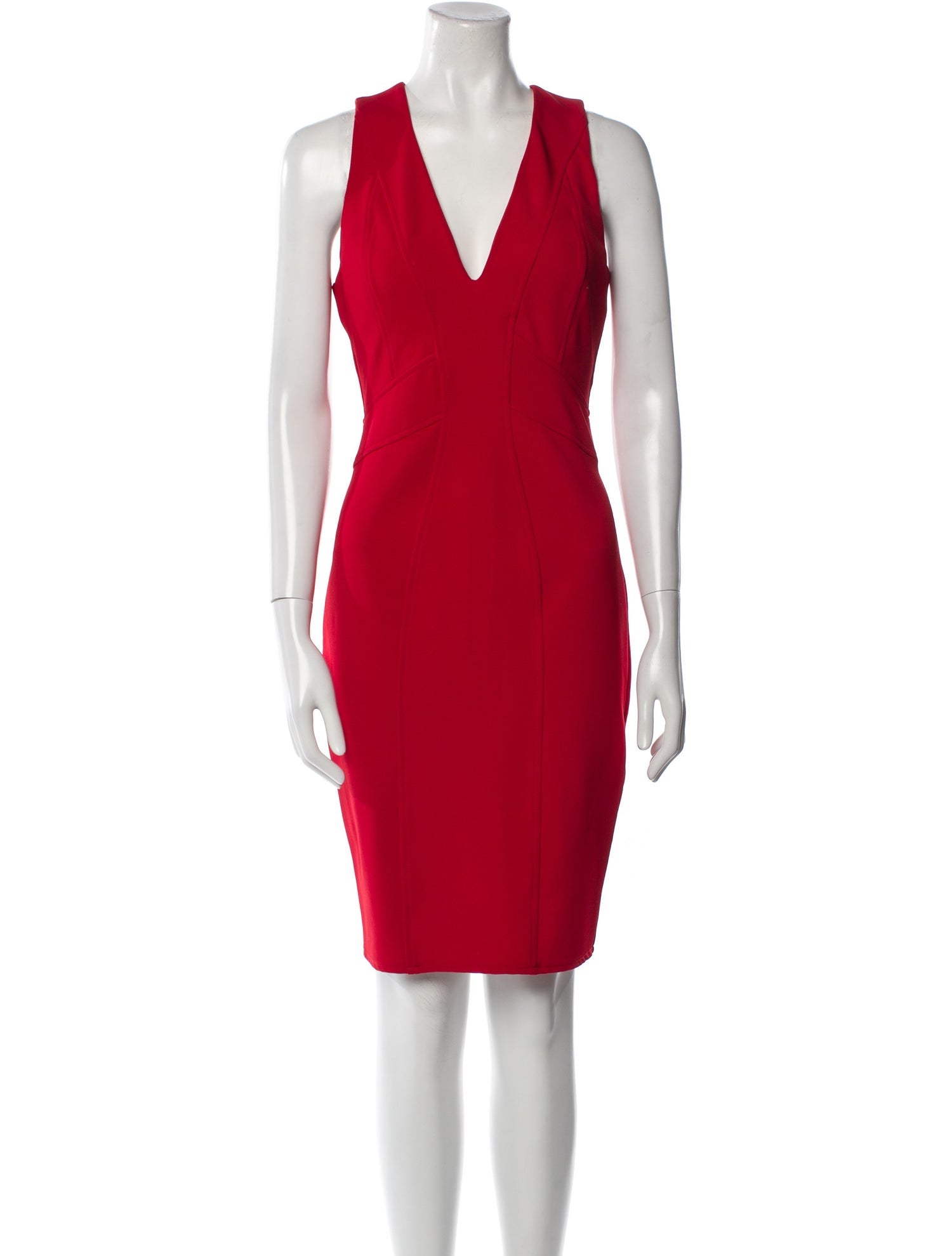 ZAC Zac Posen V-Neck Knee-Length Dress