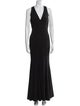 ZAC Zac Posen V-Neck Long Dress