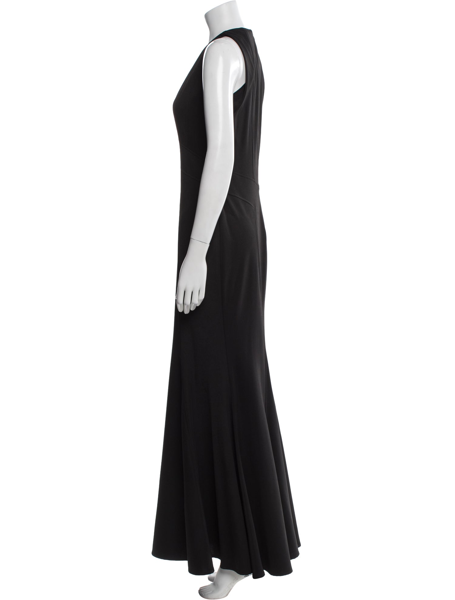 ZAC Zac Posen V-Neck Long Dress