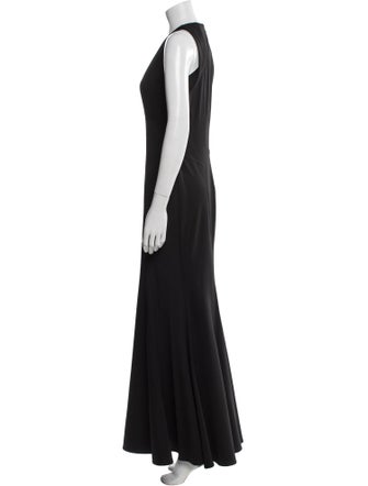ZAC Zac Posen V-Neck Long Dress
