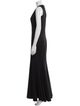 ZAC Zac Posen V-Neck Long Dress
