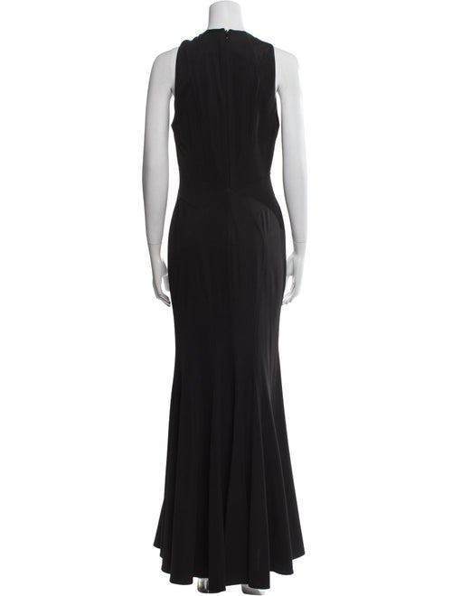 ZAC Zac Posen V-Neck Long Dress