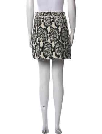 ZAC Zac Posen Floral Print Mini Skirt