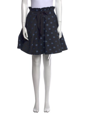 ZAC Zac Posen Floral Print Mini Skirt