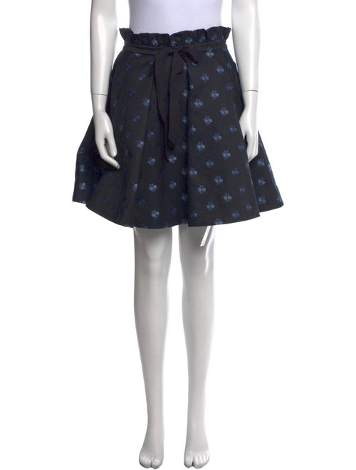 ZAC Zac Posen Floral Print Mini Skirt