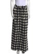 ZAC Zac Posen Plaid Print Wide Leg Pants