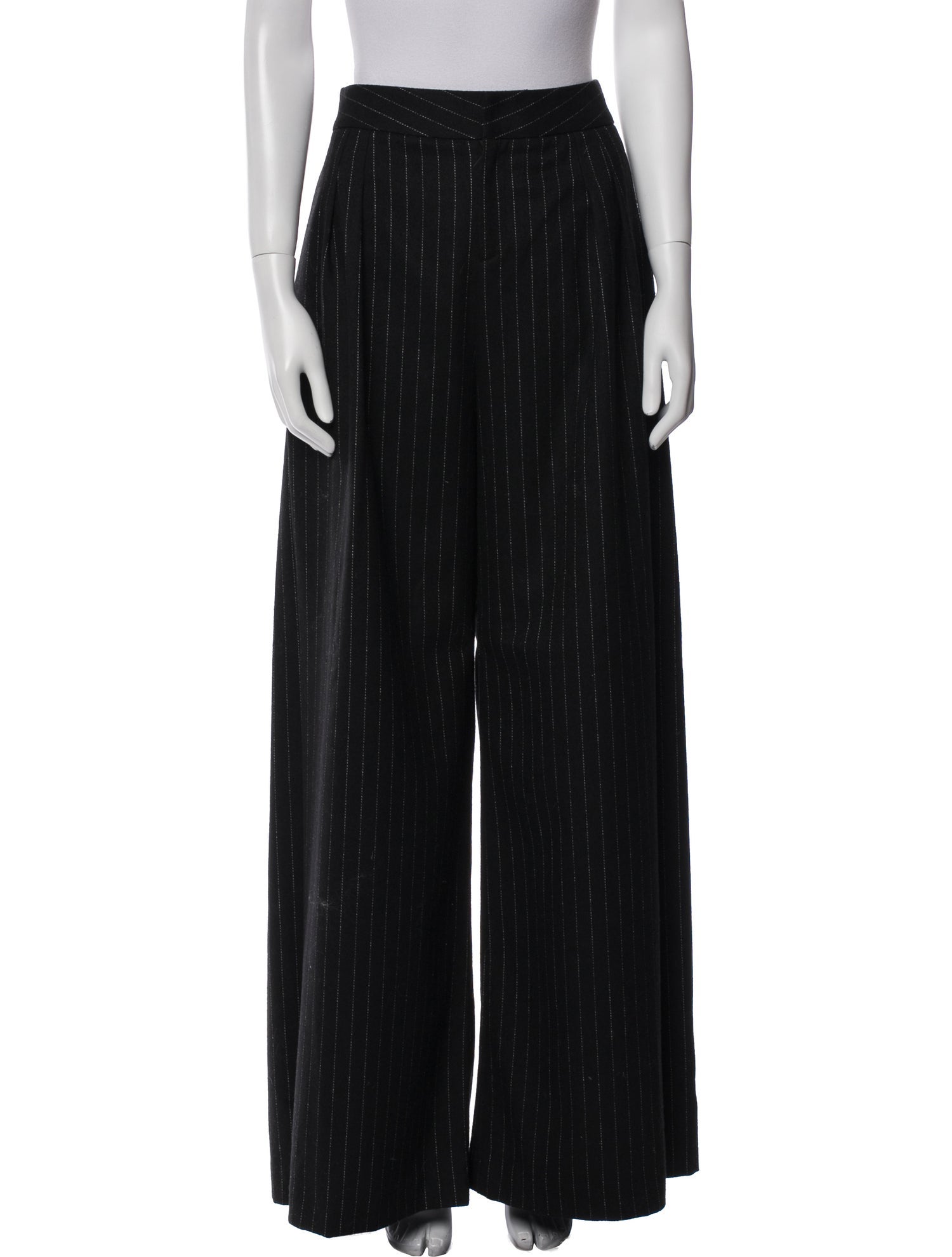 ZAC Zac Posen Striped Wide Leg Pants