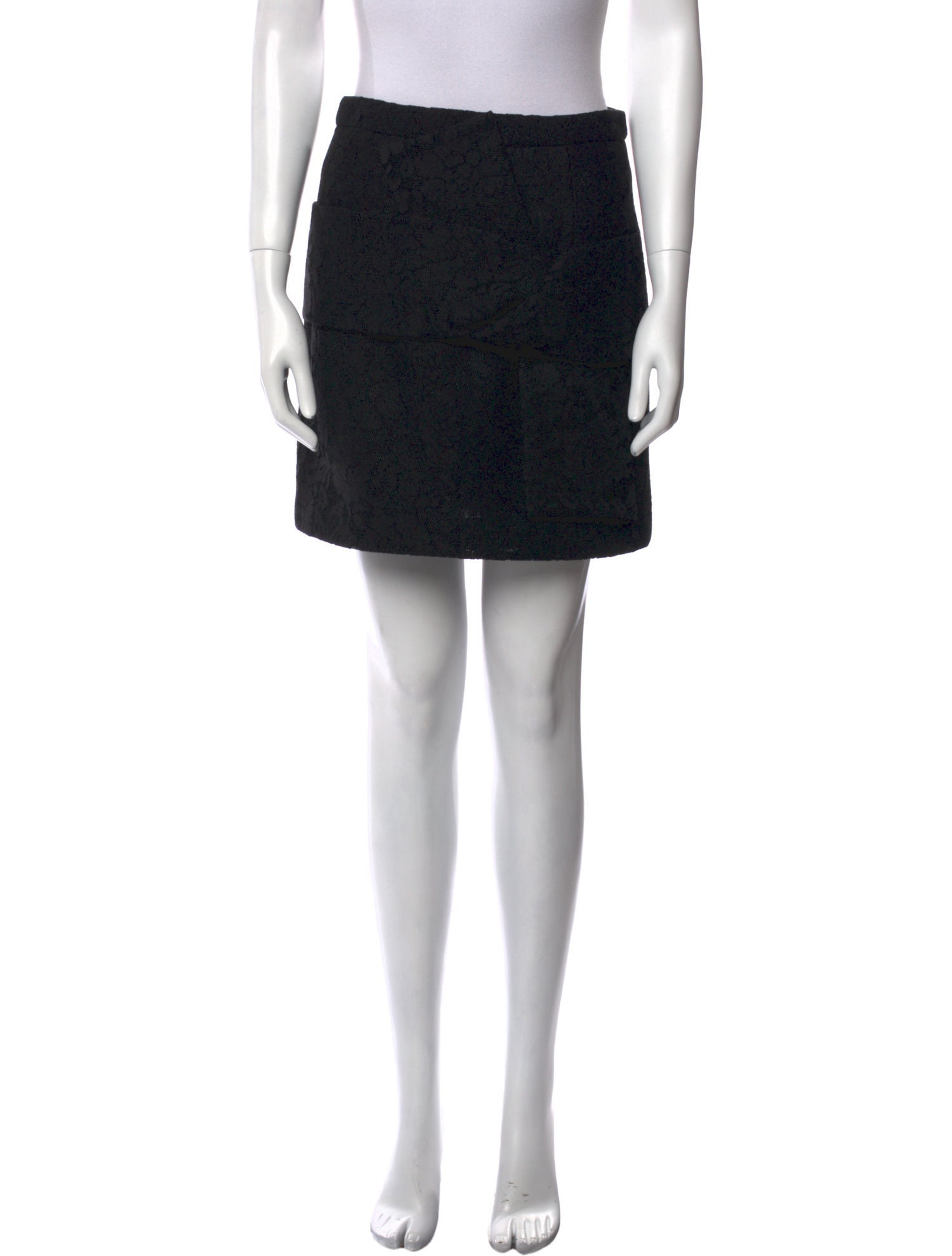 ZAC Zac Posen Pleated Accents Mini Skirt