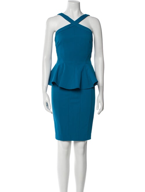ZAC Zac Posen Halterneck Knee-Length Dress