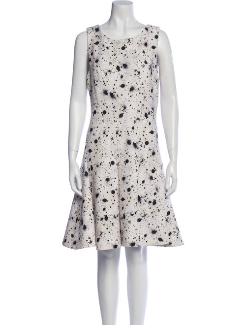 ZAC Zac Posen Polka Dot Print Knee-Length Dress