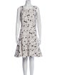 ZAC Zac Posen Polka Dot Print Knee-Length Dress