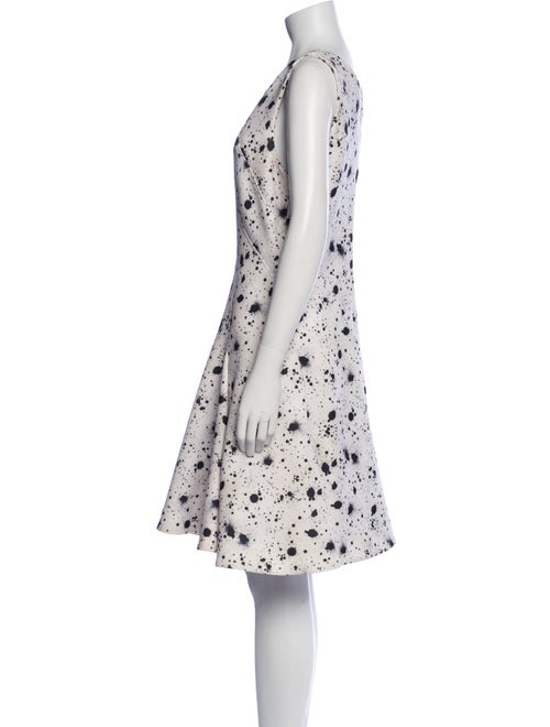 ZAC Zac Posen Polka Dot Print Knee-Length Dress