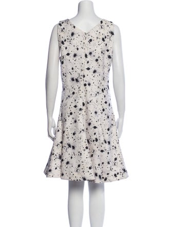 ZAC Zac Posen Polka Dot Print Knee-Length Dress