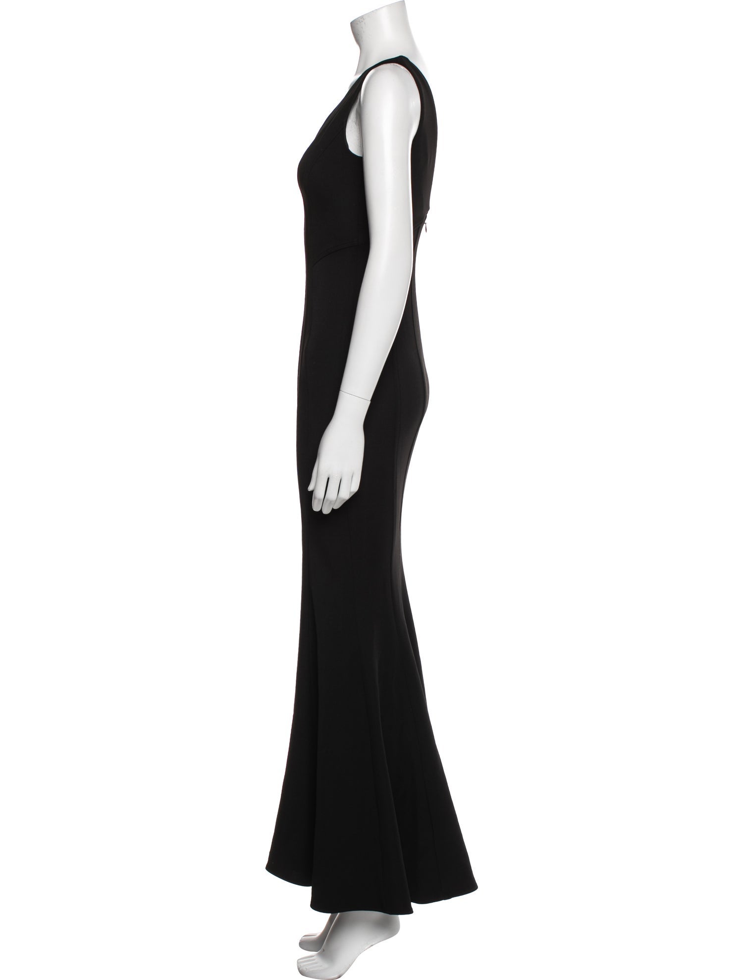 ZAC Zac Posen V-Neck Long Dress