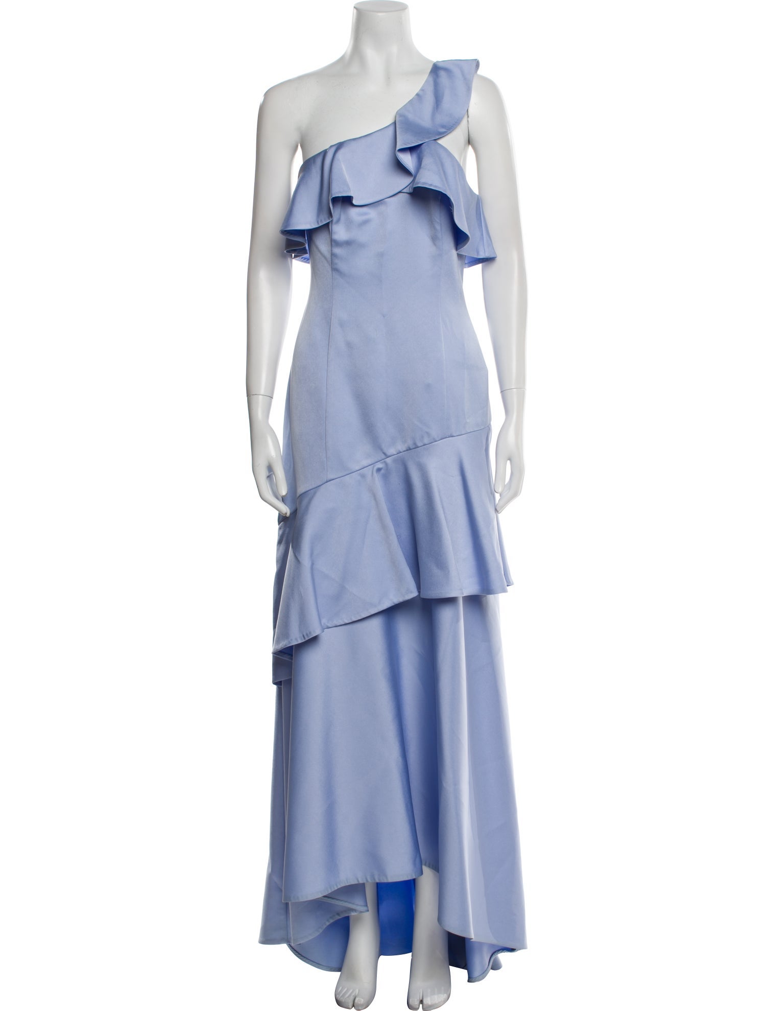 ZAC Zac Posen One-Shoulder Long Dress