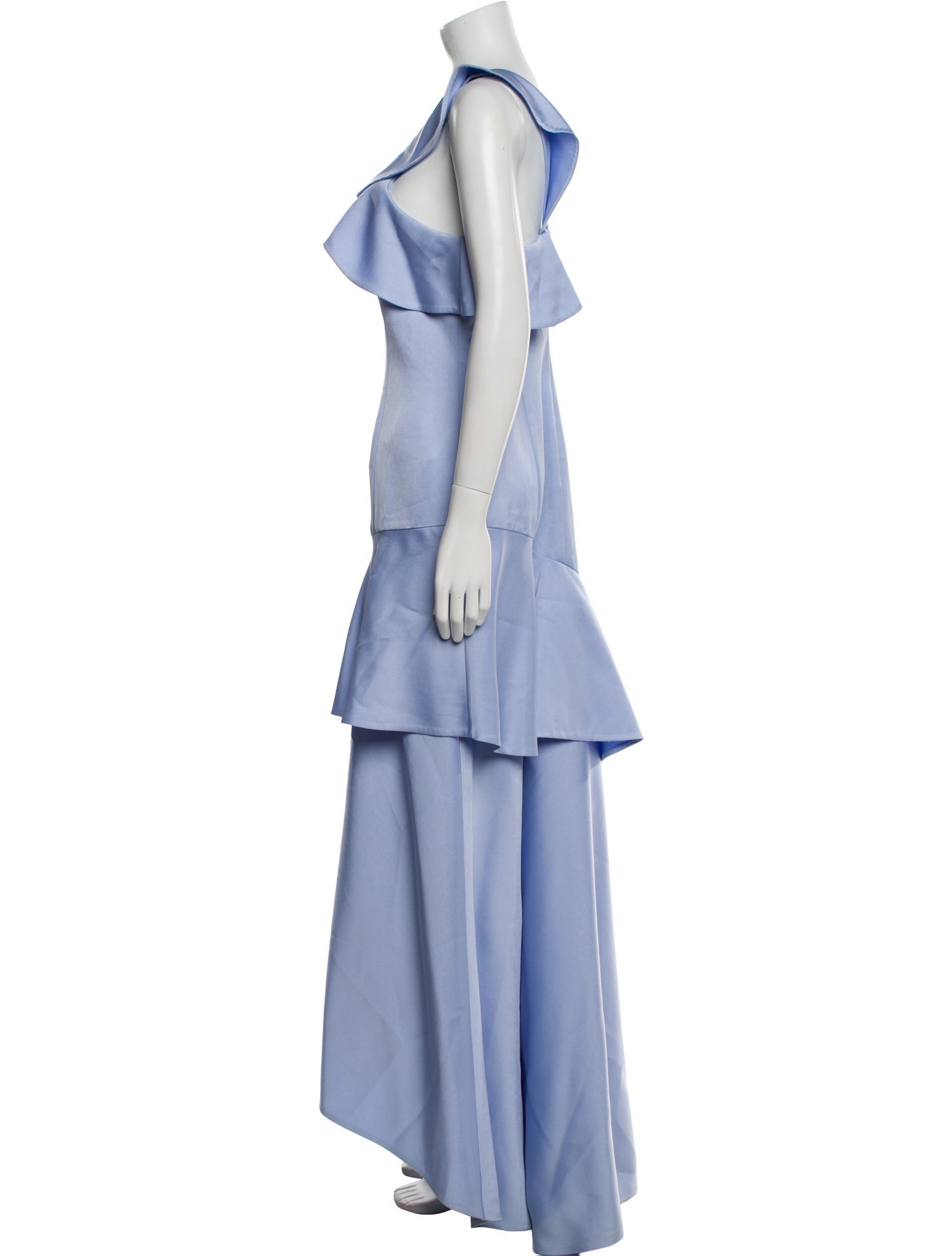 ZAC Zac Posen One-Shoulder Long Dress