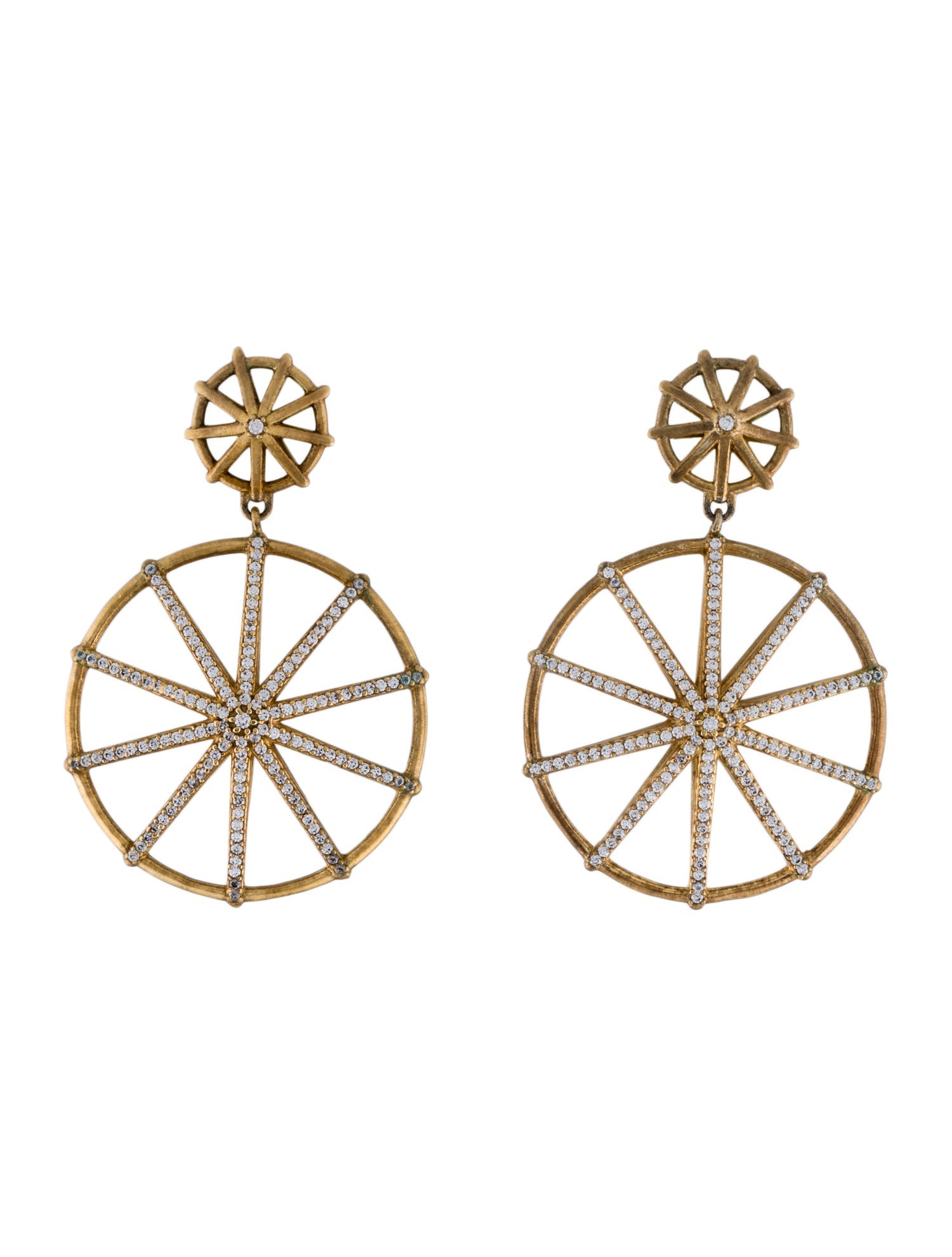 Dean Davidson Cubic Zirconia Umbrella Drop Earrings