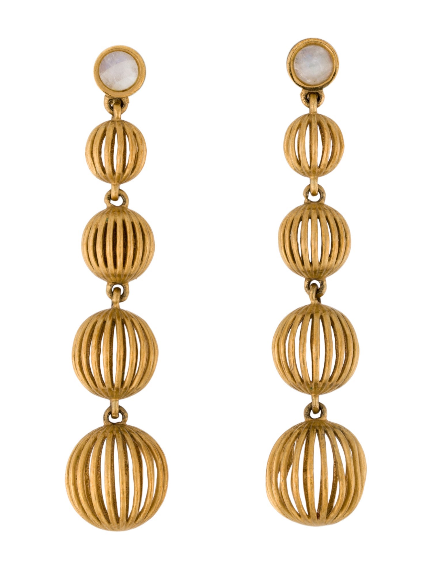 Dean Davidson Crystal Swirl Drop Earrings