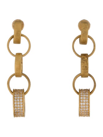 Dean Davidson Cubic Zirconia Petit Statement Chain Drop Earrings