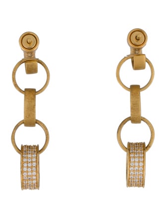 Dean Davidson Cubic Zirconia Petit Statement Chain Drop Earrings