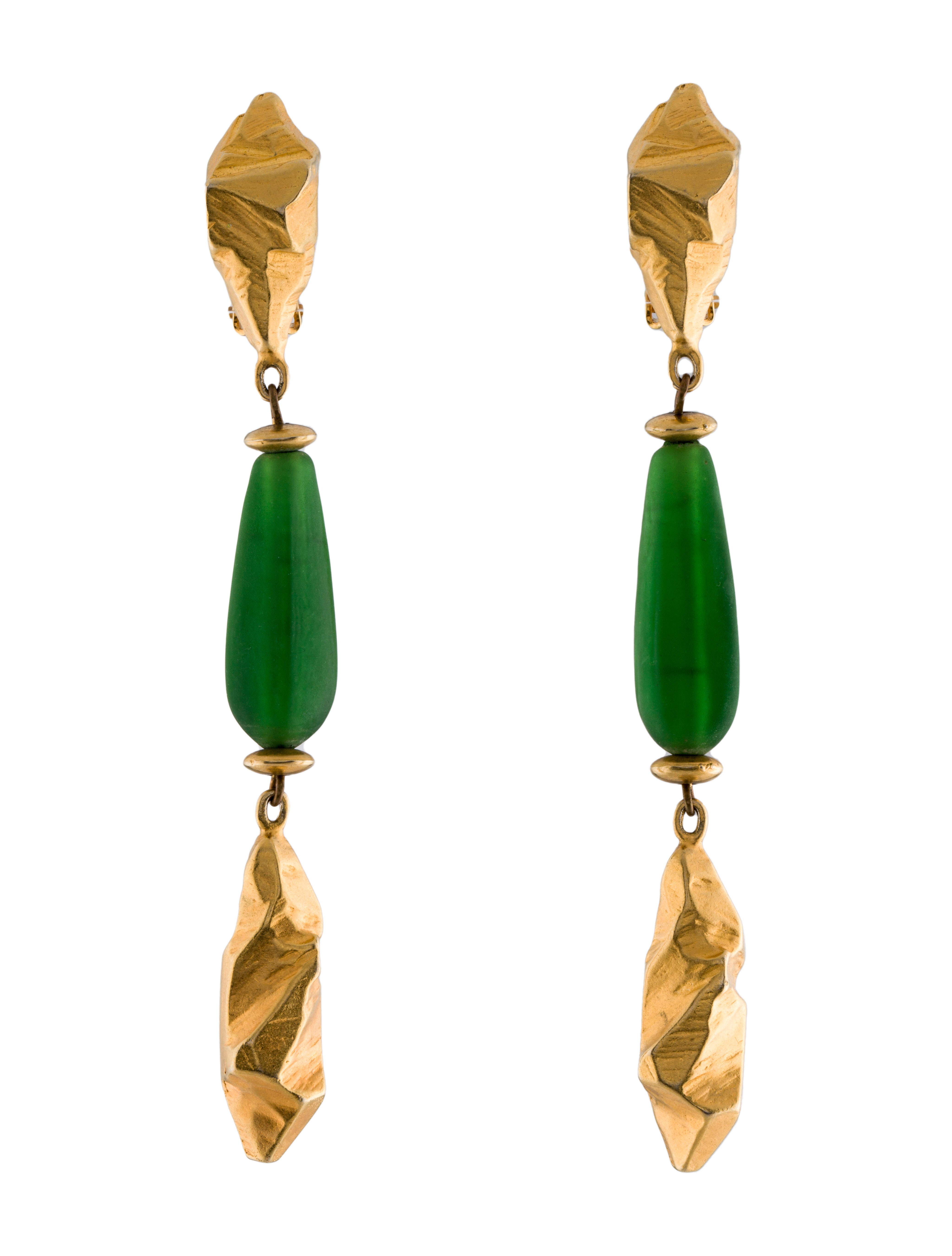 Robert Lee Morris Resin Drop Earrings