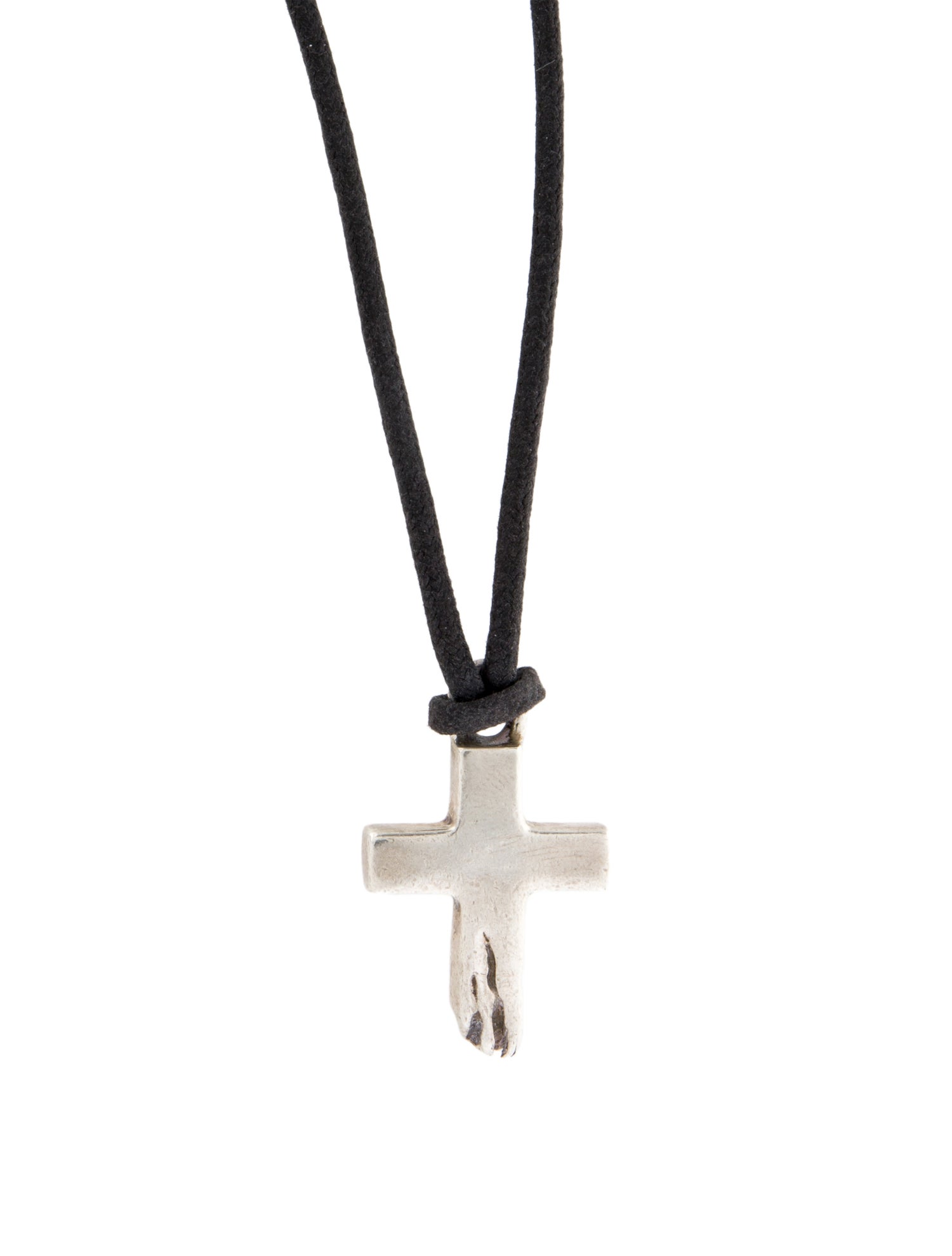 Robert Lee Morris Small Splintered Cross Pendant Necklace