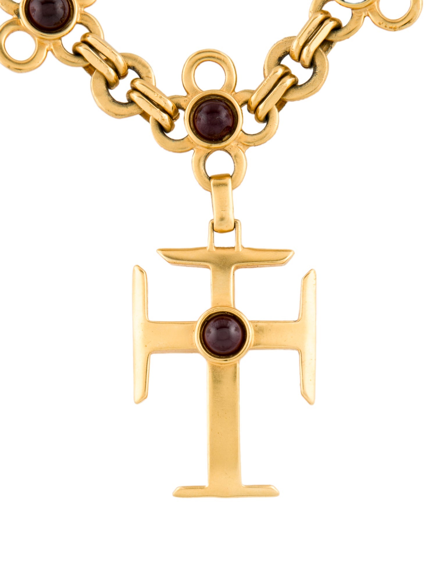 Robert Lee Morris Resin Cross Pendant Necklace