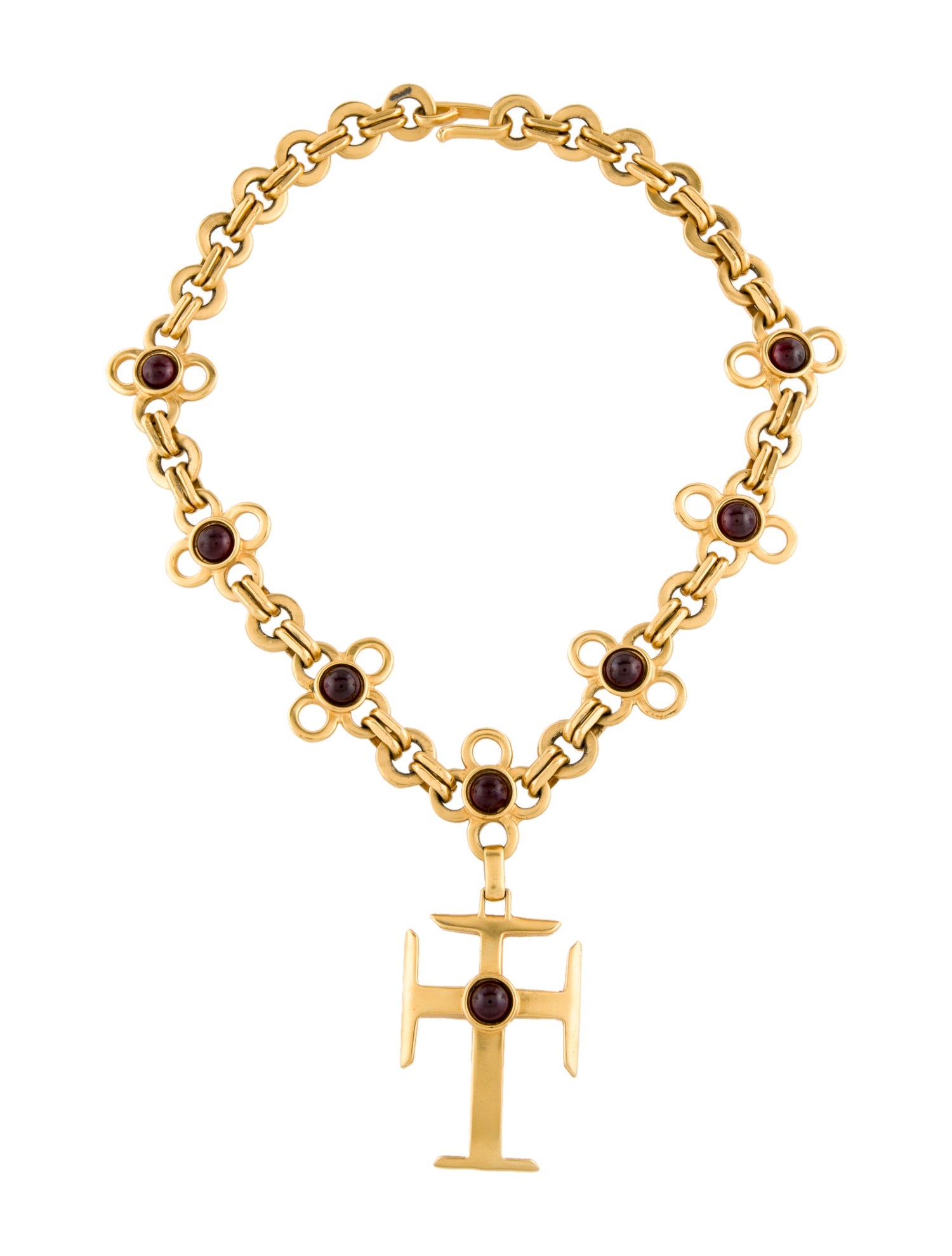 Robert Lee Morris Resin Cross Pendant Necklace