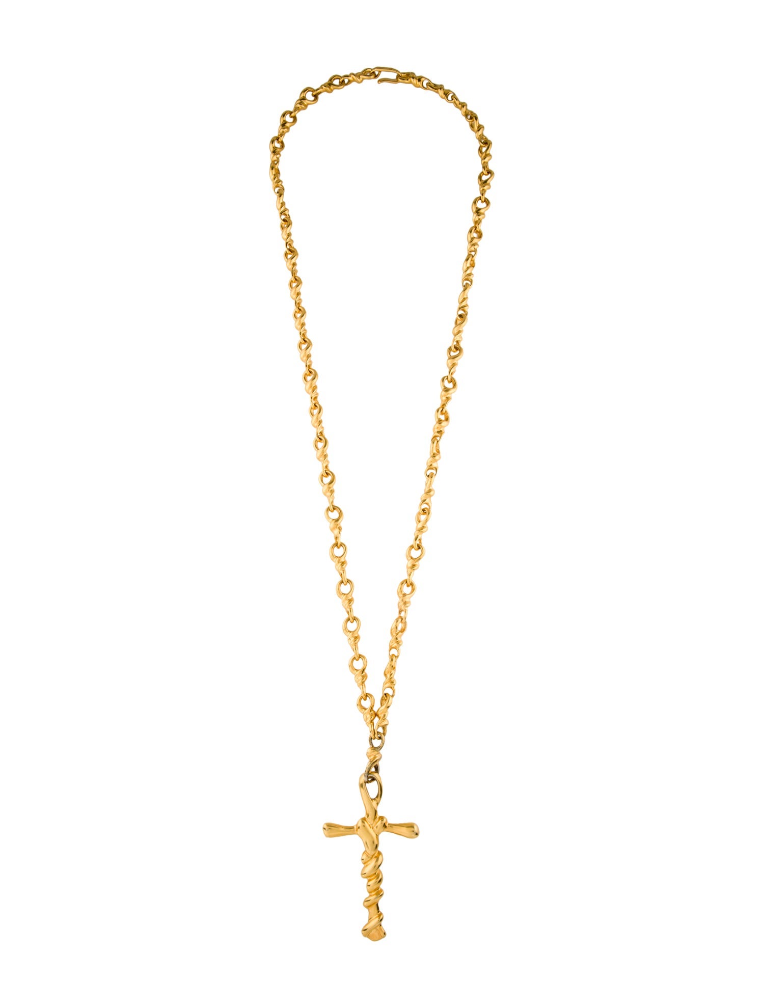 Robert Lee Morris Cross Pendant Chain Necklace