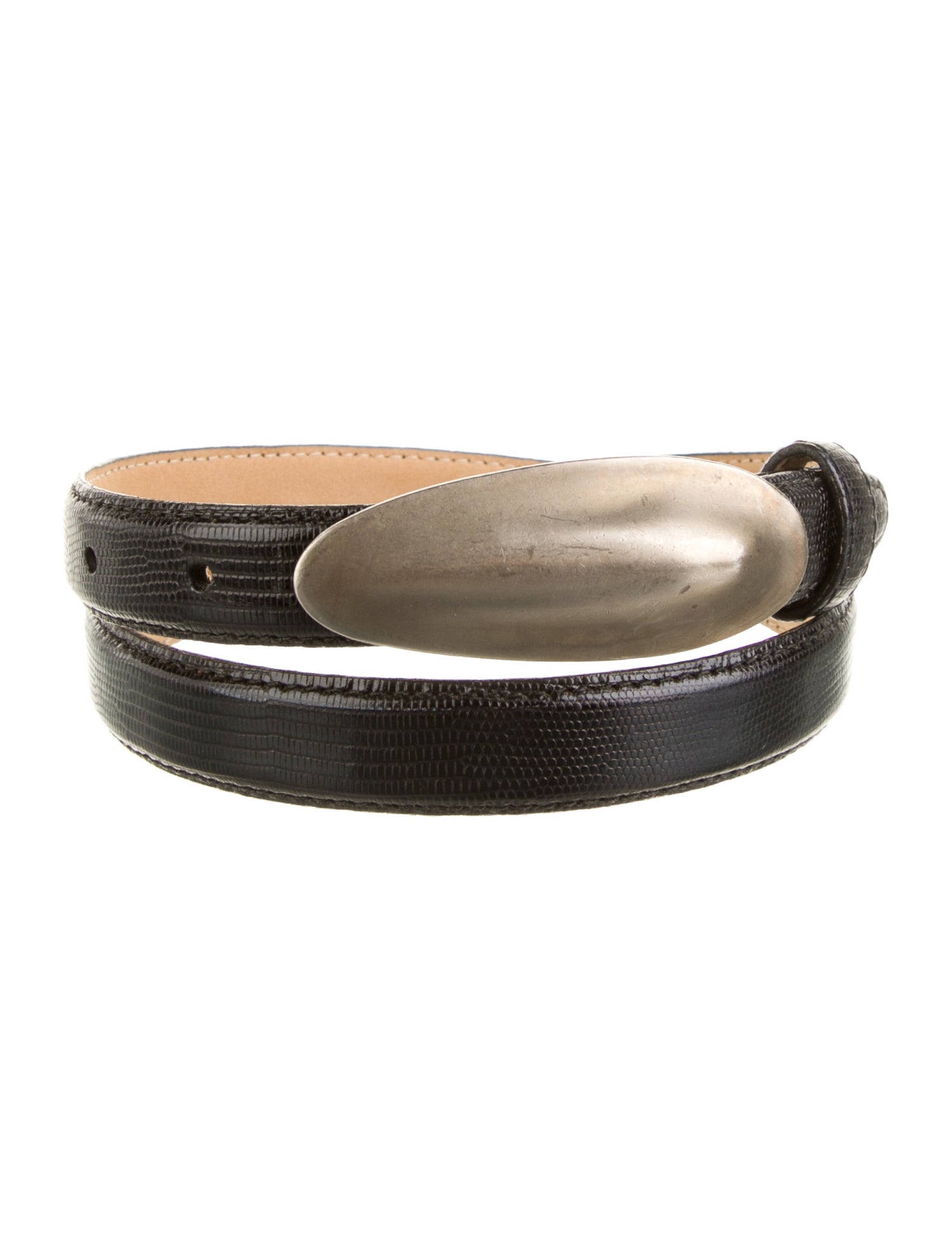 Robert Lee Morris Skinny Lizard Waist Belt