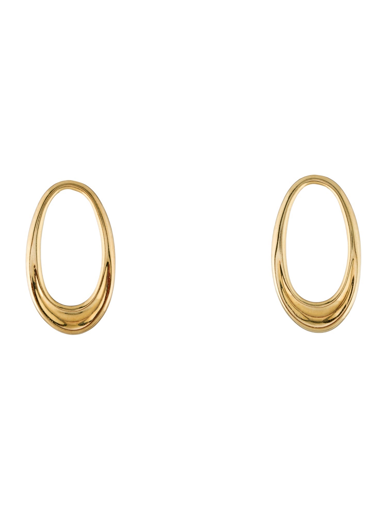 Robert Lee Morris 18K Oval Drop Earrings
