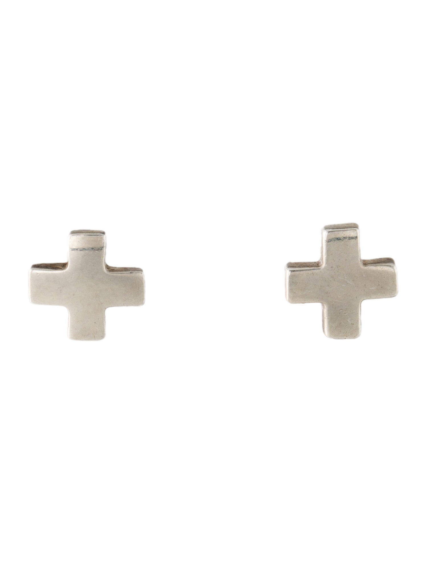 Robert Lee Morris Petite Cross Stud Earrings